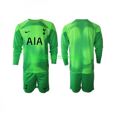 Koszulka Tottenham Hotspur Bramkarska Dziecięcy Wyjazdowe Stroje Piłkarskie 2022/23 Długi Rękaw